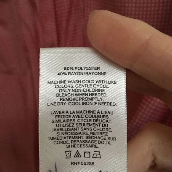 Express micro polka dot roll tab blouse M - Picture 9 of 9